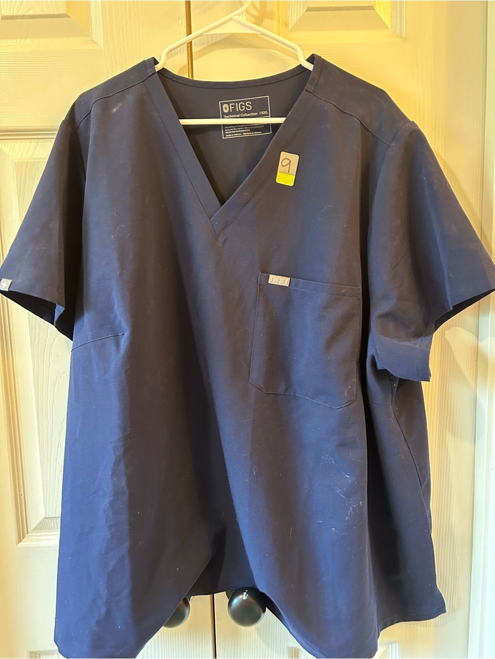 FIGS Navy V-Neck Scrub Top 6xl